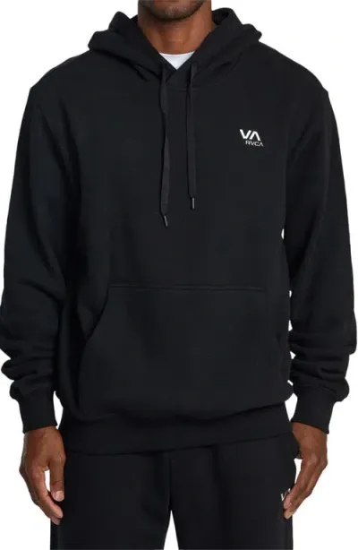 Rvca Essential Pullover Hoodie In Black