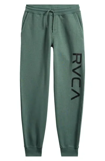 Rvca Kids' Big Logo Sweatpants In Jade