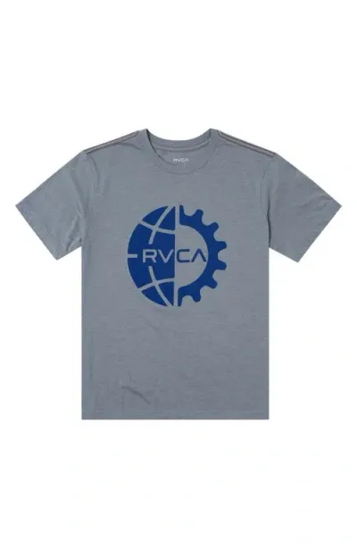 Rvca Kids' Icon Graphic T-shirt In Flint Stone