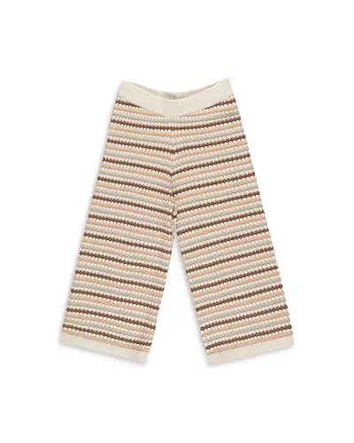 Rylee + Cru Girls' Knit Wide Leg Pants - Little Kid In Natural