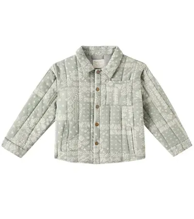 Rylee + Cru Kids' Nashville Bandana Linen And Cotton Jacket In Laurel