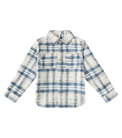 Rylee + Cru Kids' Plaid Cotton Shirt In Multicoloured