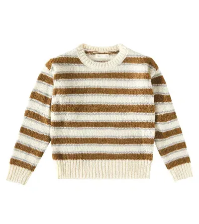 Rylee + Cru Kids' Striped Sweater In Neutrals