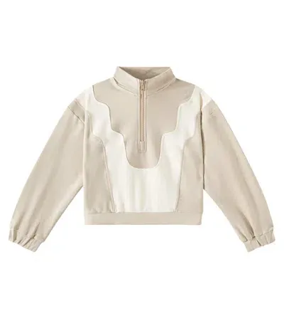 Rylee + Cru Kids' West Cotton Sweatshirt In Beige