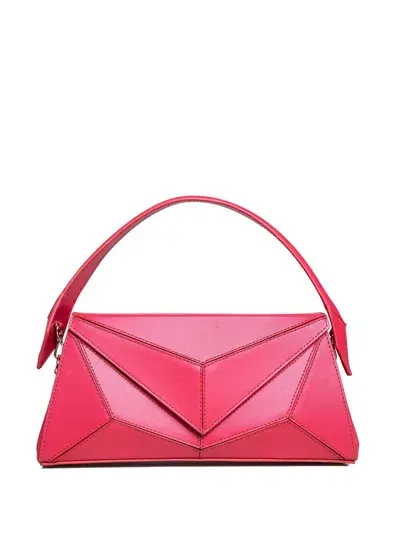 Ryzí Orion Leather Shoulder Bag In Red