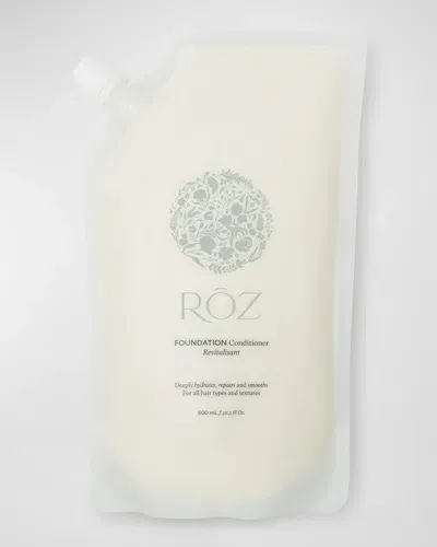 Rōz Hair Foundation Conditioner Refill Pouch, 20.28 Oz. In White