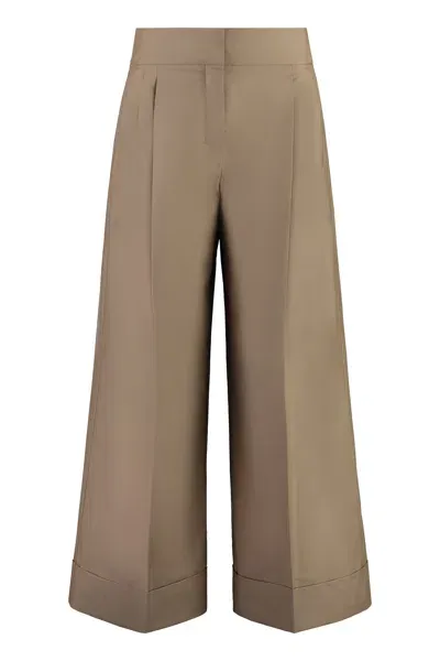 's Max Mara Abba Cropped Trousers In Beige