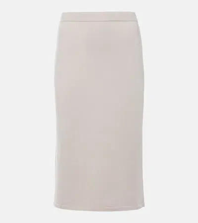 's Max Mara Alice Wool-blend Midi Skirt In White