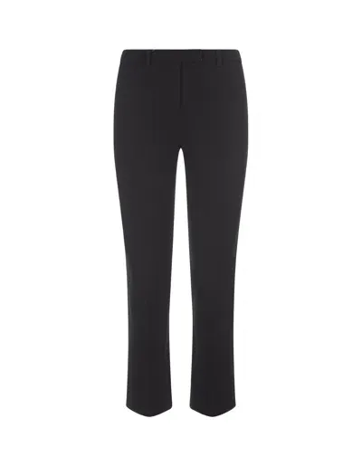 's Max Mara Black Stretch Cotton Blend Umanita Pant In Blue