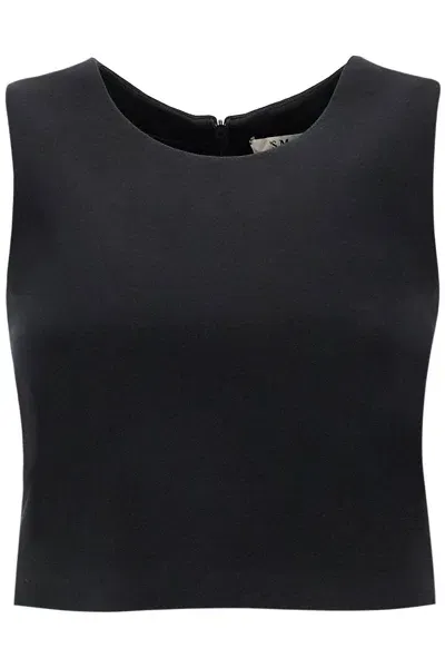 's Max Mara 'dazzy' Jersey Scuba Crop In Black