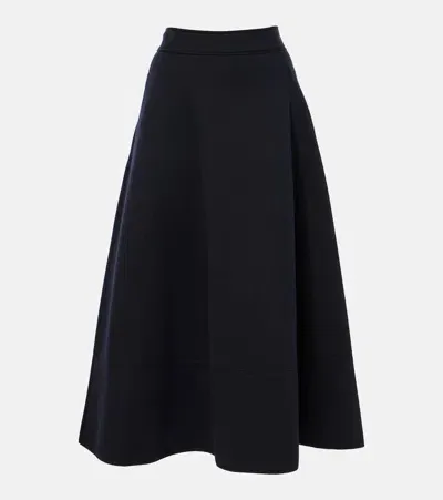 's Max Mara Flirt Jersey Maxi Skirt In Blue