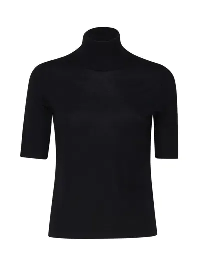 's Max Mara Gigi Turtleneck Sweater In Virgin Wool In Black