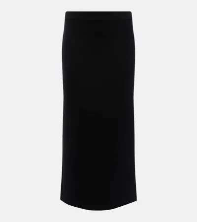 's Max Mara Jersey Midi Skirt In Black