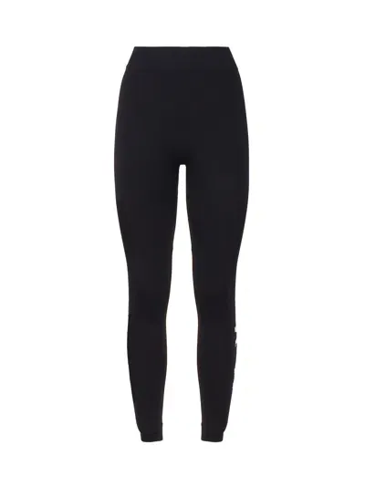 's Max Mara Basilea Logo Jacquard Leggings In Black