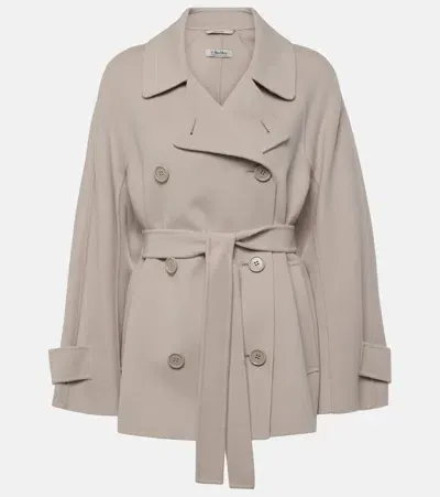 's Max Mara Louis Virgin Wool Trench Coat In Beige