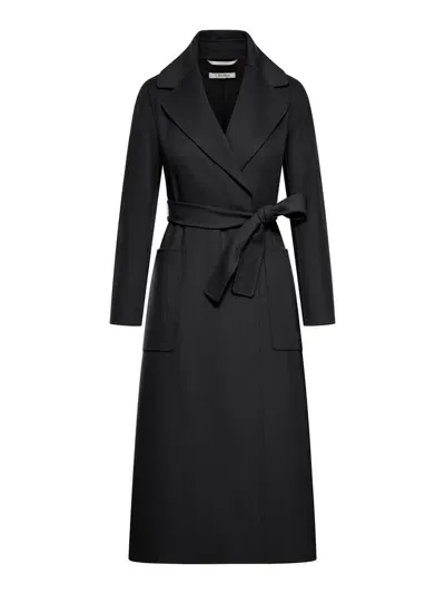 's Max Mara Belted Long In Black