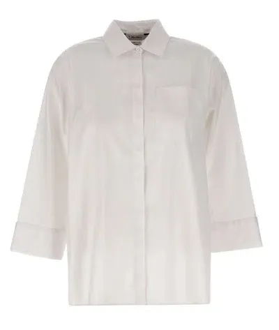 's Max Mara Buttoned Long-sleeved Shirt In White