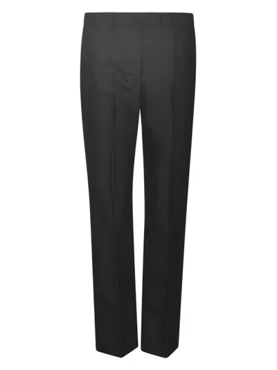 's Max Mara High Waist Straight Leg Trousers In Black