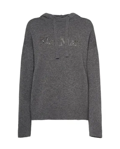 's Max Mara Gorizia Logo Knit Sweatshirt In Grey