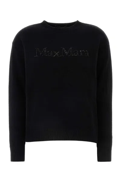 's Max Mara Black Wool Blend Kassel Sweater