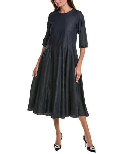 's Max Mara Valery Denim Midi Dress In Navy