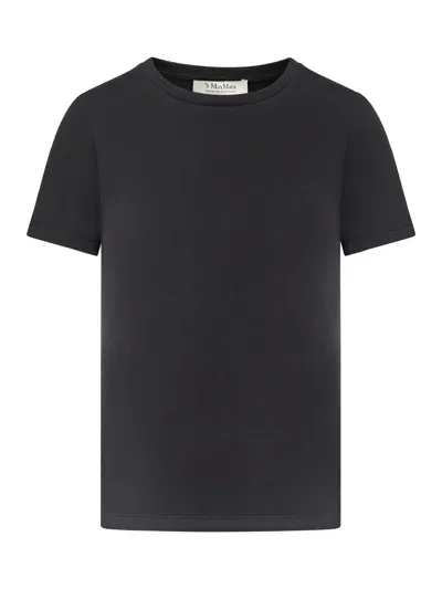 's Max Mara Scuba Cotton T-shirt In Black