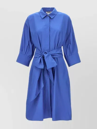 's Max Mara 'tabata' Dress With 3/4 Sleeves In Blue