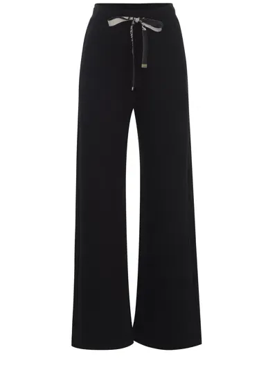 's Max Mara Elastic Waistband Wide Leg Joggers With Single Back Pocket