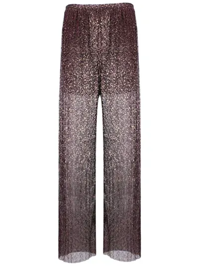 Sabina Musayev Trousers In Bronze Ruby