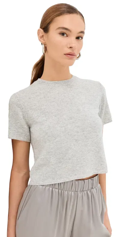 Sablyn Charleston Cashmere Short Sleeve Sweater Foggy