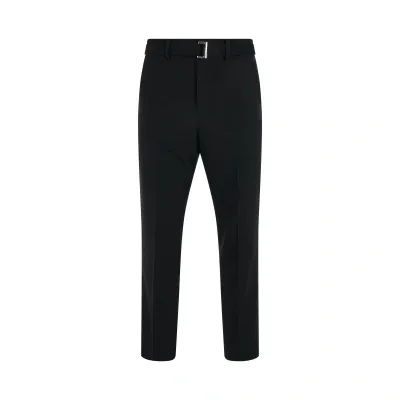 Sacai Belt Suiting Pants In Black