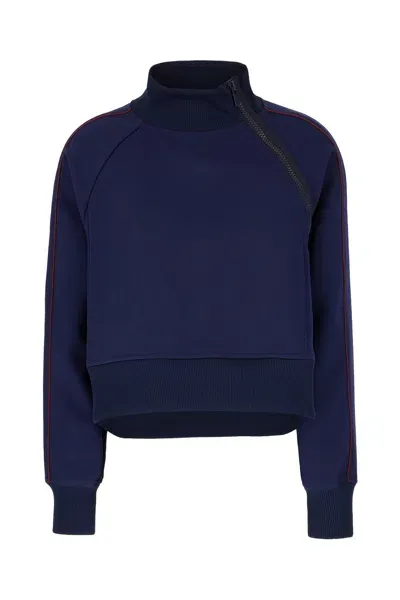 Sacai Blue Polyester Sweatshirt In 201