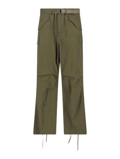 Sacai Casual Trousers In Green