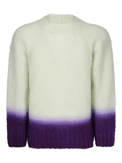 Sacai Gradation Knit Jumper In Multicolor