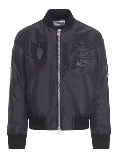 Sacai Jacket In Black