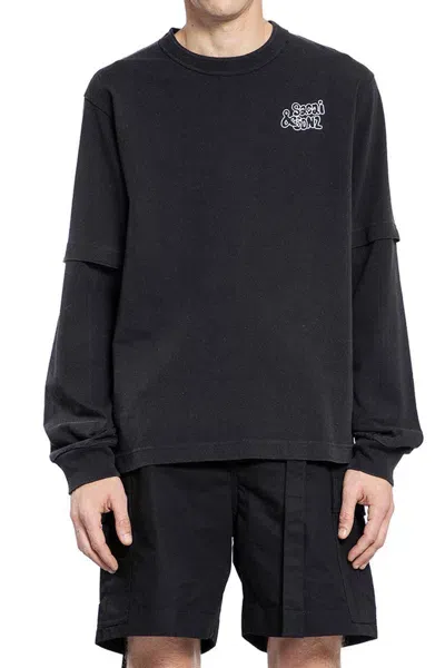 Sacai Long Sleeves In Black