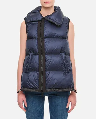 Sacai Puffer Vest In Blue