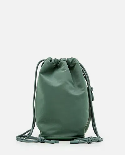 Sacai S Kinchaku Nylon Twill Bag In Green