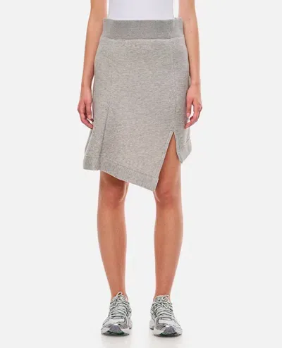 Sacai Sponge Sweat Skirt In Grey