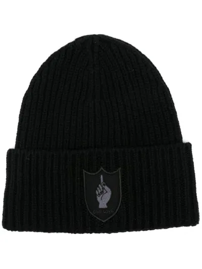 Sacai X Gonz One Love Beanie In Black