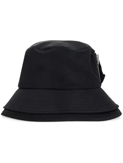 Sacai Zip-pocket Hat In Black