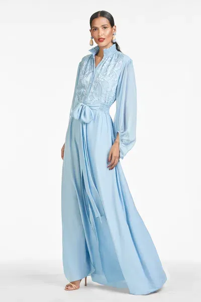 Sachin & Babi Beatrix Gown In Chambray Blue