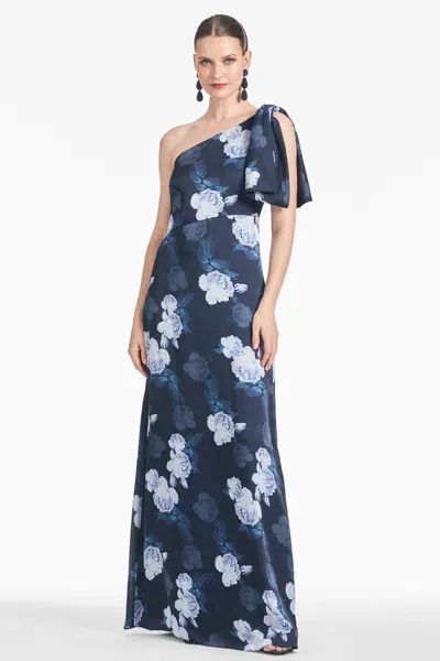 Sachin & Babi Chelsea Gown In Midnight Glacial Rose