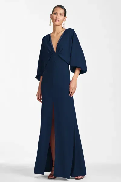 Sachin & Babi Gabby Gown In Navy