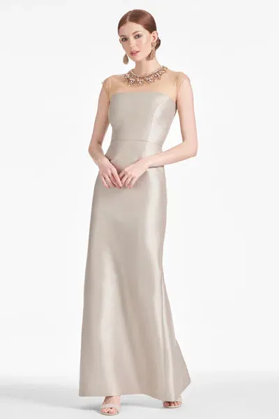 Sachin & Babi Irina Gown In Neutral