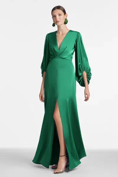 Sachin & Babi Jenny Gown In Green