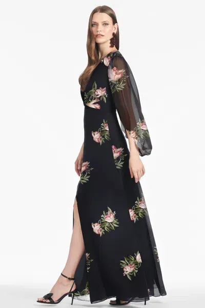 Sachin & Babi Jenny Gown In Black