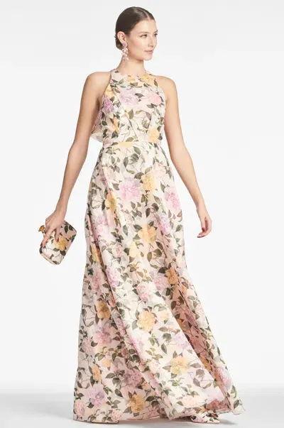 Sachin & Babi Kate Gown In Pink Lemonade Bouquet