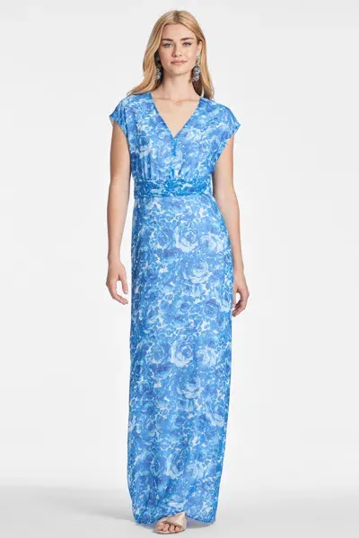 Sachin & Babi Leah Gown In Blue