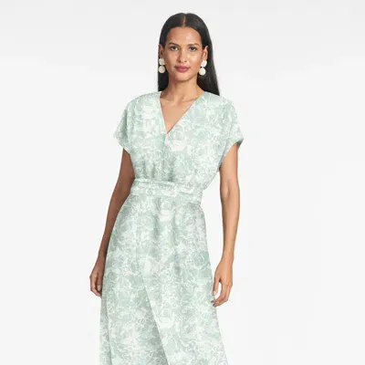 Sachin & Babi Leah Gown In Sage Painted Floral